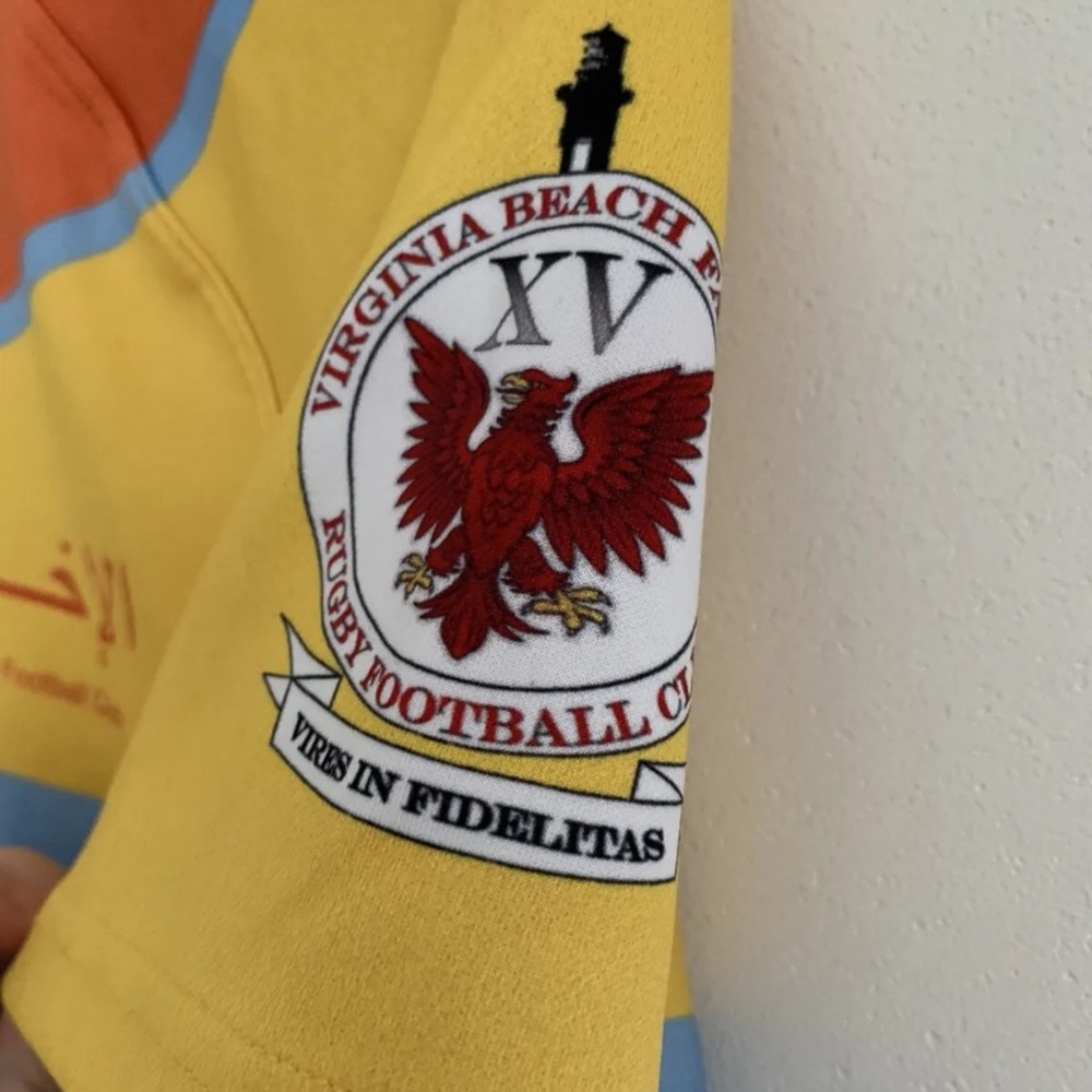 Akuma Rugby Jersey Ekhwan Rugby Football Club Yellow Size Large Taylor Swift - Picture 6 of 12